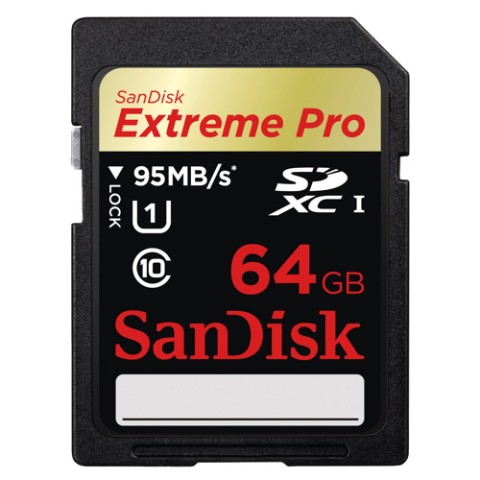 SanDisk Extreme Pro 64GB SDXC Memory Card